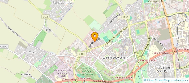 localisation de l'entreprise MADAME BERANGERE POUPINEL à CAEN
