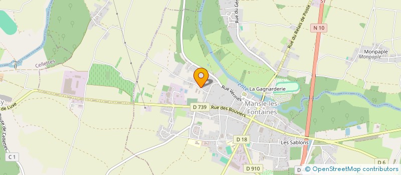 localisation de l'entreprise MADAME BERANGERE ROQUET  MANSLE-LES-FONTAINES