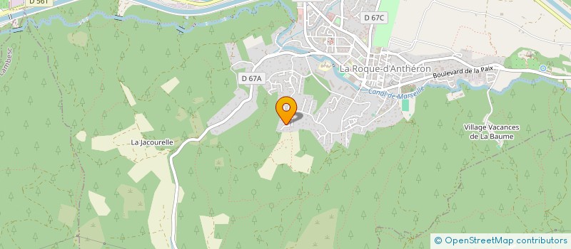 localisation de l'entreprise MADAME BERANGERE ROZEZ  LA ROQUE-D'ANTHERON