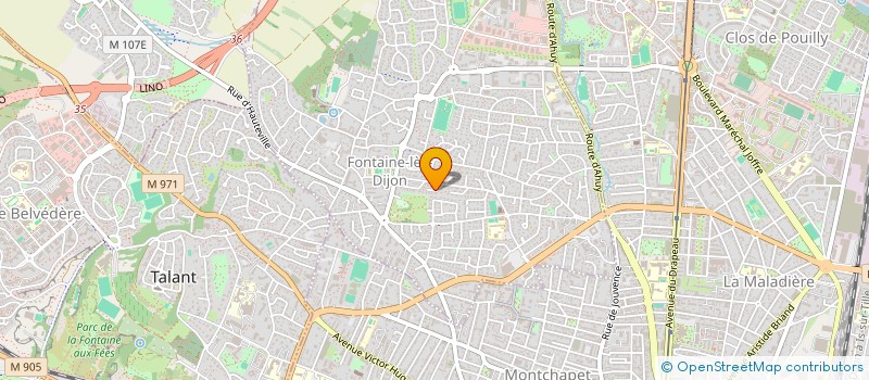 localisation de l'entreprise MADAME BERANGERE RUGGIU  FONTAINE-LES-DIJON