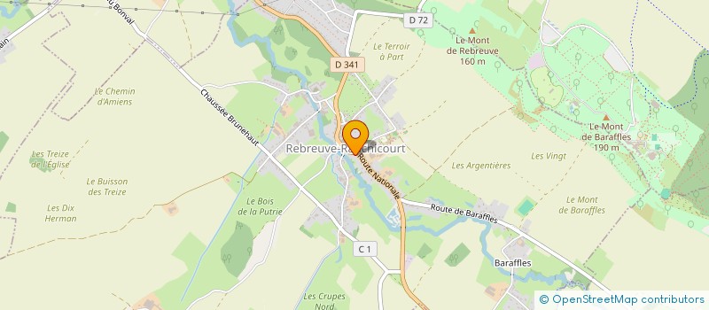 localisation de l'entreprise MADAME BERANGERE SOLEIL  REBREUVE-RANCHICOURT