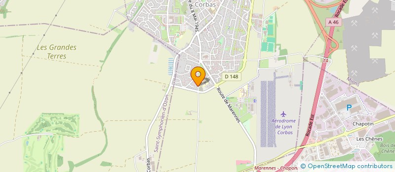 localisation de l'entreprise MADAME BERANGERE THEVENARD à CORBAS