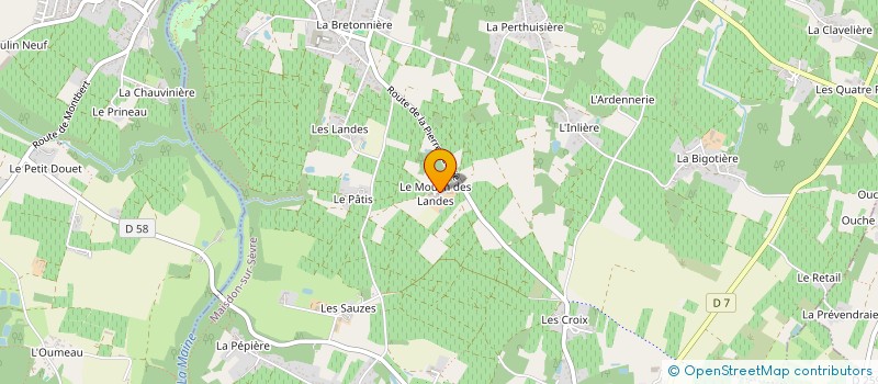 localisation de l'entreprise MADAME BERANGERE TOURNADE  MAISDON-SUR-SEVRE