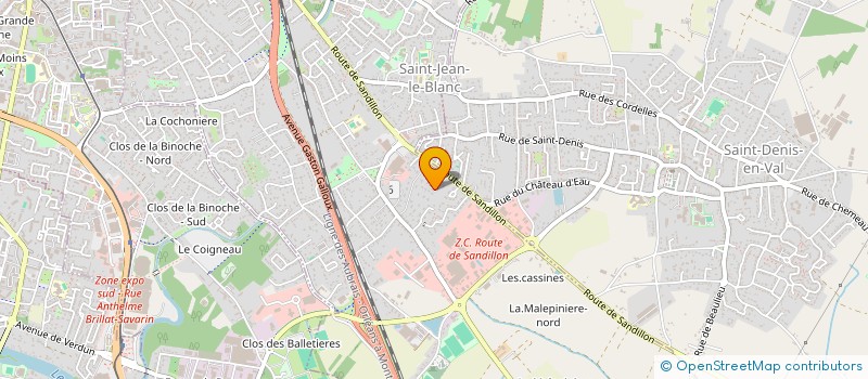 localisation de l'entreprise MADAME BERANGERE VAULLERIN à ORLEANS