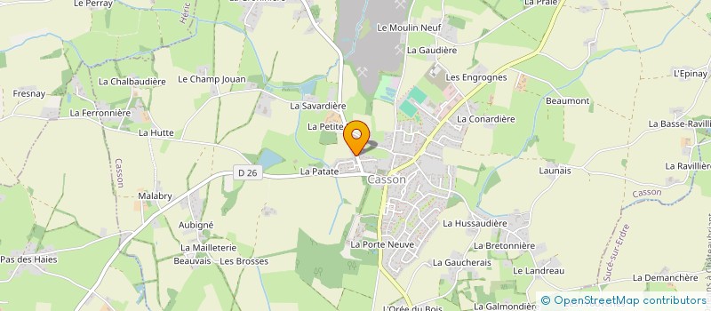 localisation de l'entreprise MADAME BERANGERE VIOLAIN  CASSON