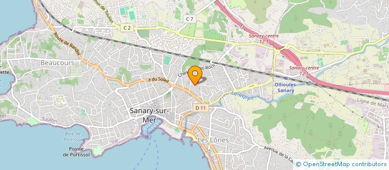 localisation de l'entreprise MADAME BERANGERE WIESGRILL à SANARY-SUR-MER