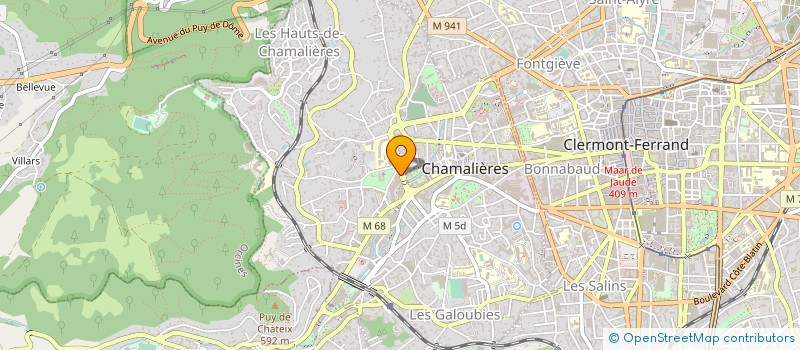 localisation de l'entreprise MADAME BERANGERE YAX à CHAMALIERES