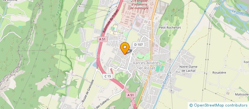 localisation de l'entreprise MADAME BERANGERE ZIEGELMEYER  VARCES-ALLIERES-ET-RISSET