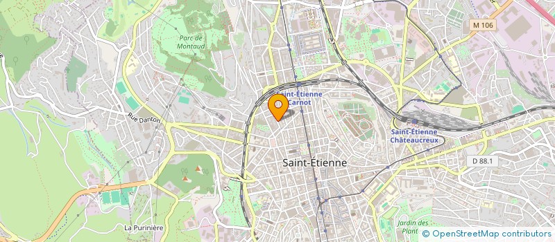 localisation de l'entreprise MADAME BERAUD DUCLOS  SAINT-ETIENNE