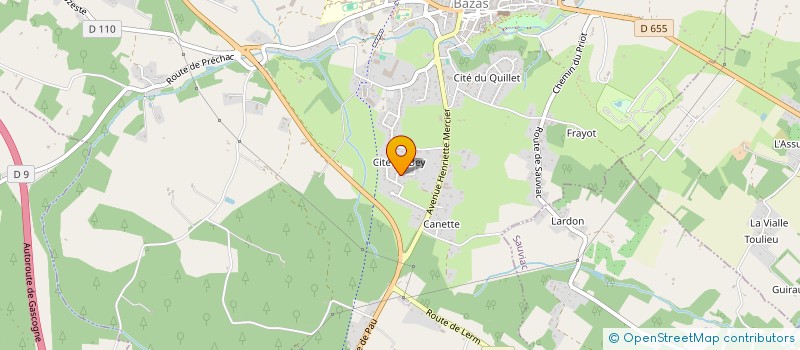 localisation de l'entreprise MADAME BERENGERE ARNAUD  BAZAS