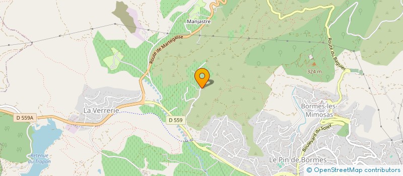 localisation de l'entreprise MADAME BERENGERE BALDO  BORMES-LES-MIMOSAS