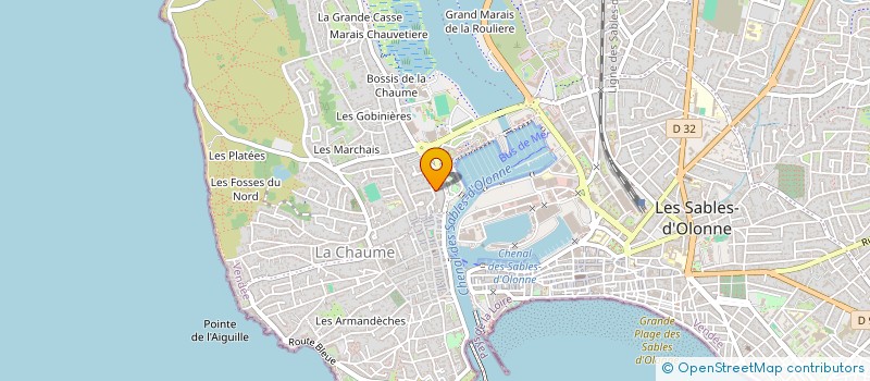 localisation de l'entreprise MADAME BERENGERE BARANGER à LES SABLES-D'OLONNE