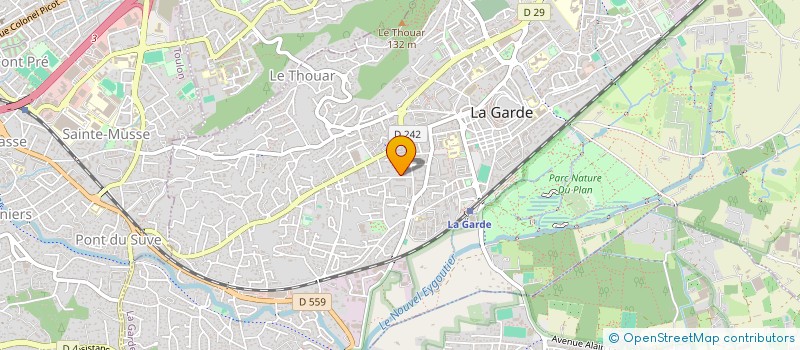 localisation de l'entreprise MADAME BERENGERE BEASSE à LA GARDE