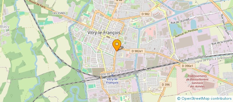 localisation de l'entreprise MADAME BERENGERE BERGERON  VITRY-LE-FRANCOIS