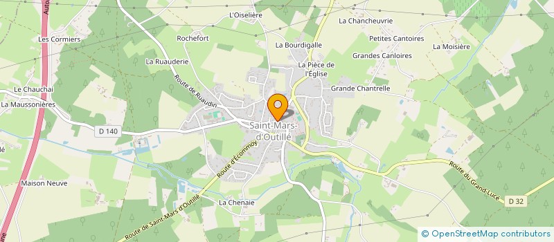 localisation de l'entreprise MADAME BERENGERE BEUCHER  SAINT-MARS-D'OUTILLE