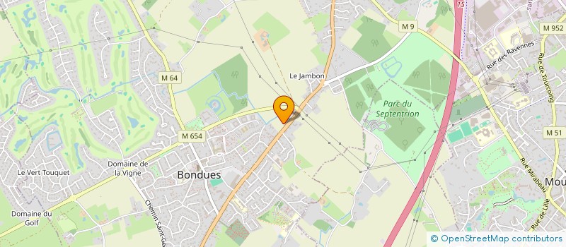 localisation de l'entreprise MADAME BERENGERE BILLIARD  BONDUES