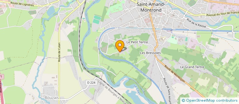 localisation de l'entreprise MADAME BERENGERE BRISKER  SAINT-AMAND-MONTROND