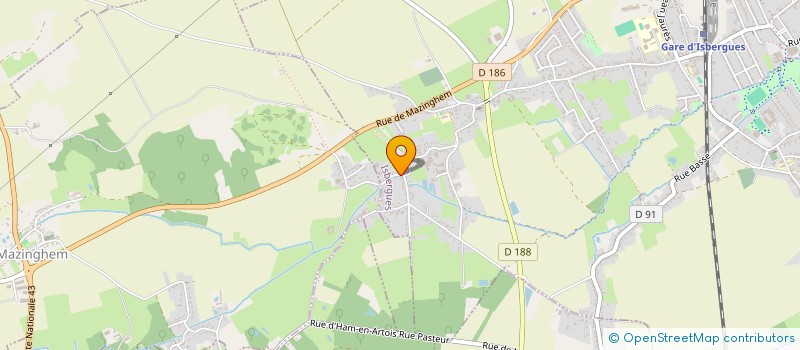 localisation de l'entreprise MADAME BERENGERE BULTEL  ISBERGUES