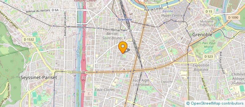 localisation de l'entreprise MADAME BERENGERE CLAUDON  GRENOBLE