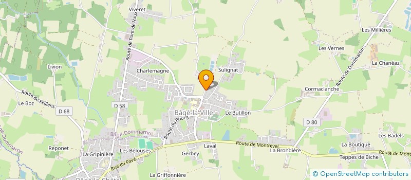 localisation de l'entreprise MADAME BERENGERE COLOMBIER à BAGE-DOMMARTIN