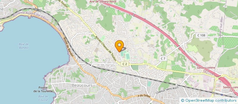 localisation de l'entreprise MADAME BERENGERE CROZAT à SANARY-SUR-MER