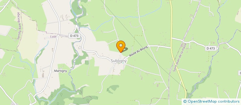 localisation de l'entreprise MADAME BERENGERE DELIGNY  SUBLIGNY