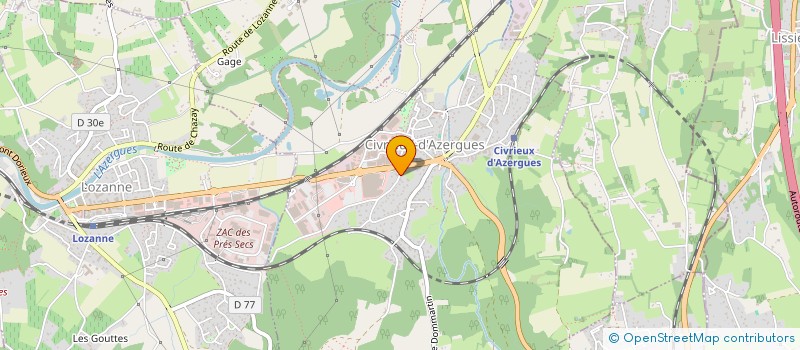 localisation de l'entreprise MADAME BERENGERE FOURNIER  CIVRIEUX-D'AZERGUES