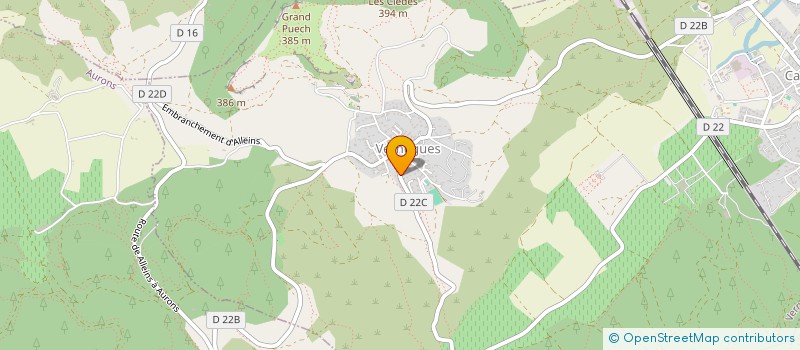 localisation de l'entreprise MADAME BERENGERE GILLET  VERNEGUES