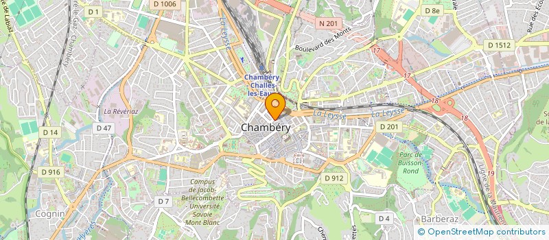 localisation de l'entreprise MADAME BERENGERE GONON à CHAMBERY