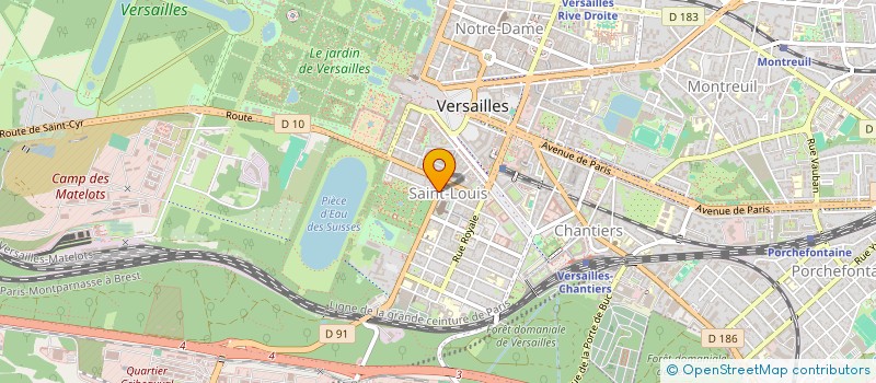 localisation de l'entreprise MADAME BERENGERE GOULARD à VERSAILLES