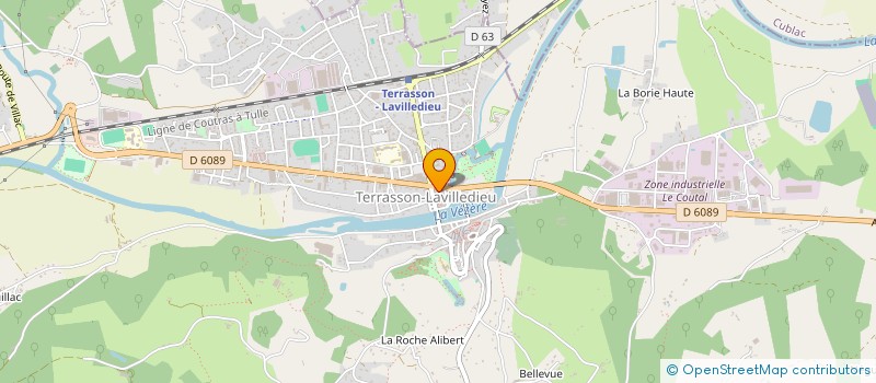 localisation de l'entreprise MADAME BERENGERE GOUSSET  TERRASSON-LAVILLEDIEU