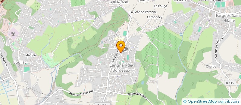 localisation de l'entreprise MADAME BERENGERE GRENIER à CARIGNAN-DE-BORDEAUX