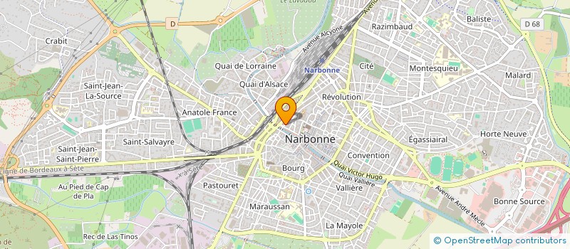 localisation de l'entreprise MADAME BERENGERE GRUET à NARBONNE