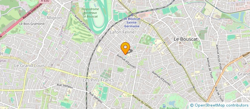 localisation de l'entreprise MADAME BERENGERE GUEMON  LE BOUSCAT