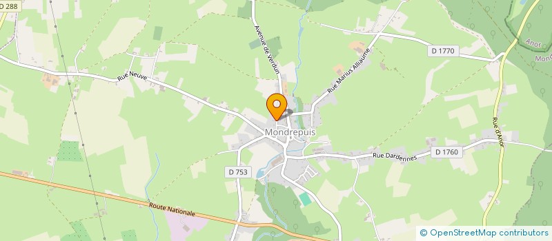 localisation de l'entreprise MADAME BERENGERE LANGUILLE  MONDREPUIS