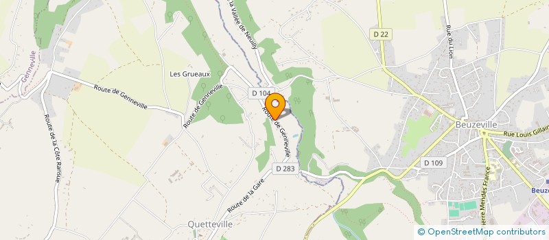 localisation de l'entreprise MADAME BERENGERE LELIEVRE à QUETTEVILLE