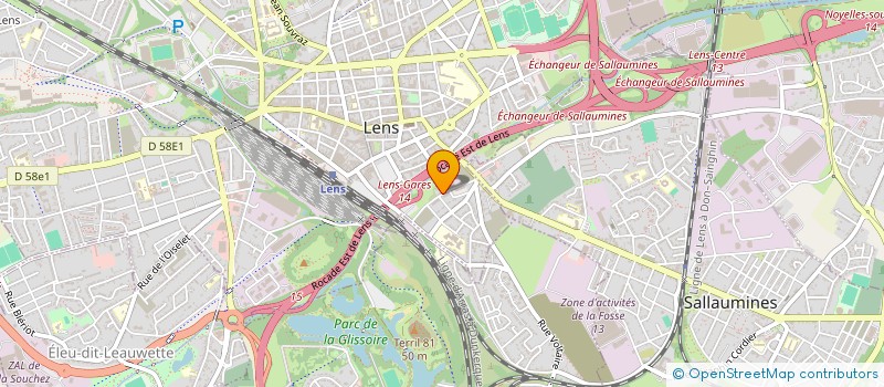 localisation de l'entreprise MADAME BERENGERE LEROY  LENS