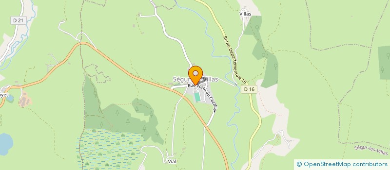 localisation de l'entreprise MADAME BERENGERE MARTROU à SEGUR-LES-VILLAS