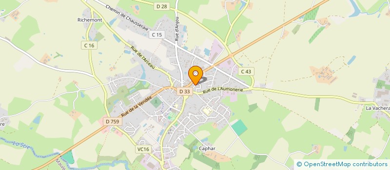 localisation de l'entreprise MADAME BERENGERE MERIAU  NUEIL-LES-AUBIERS