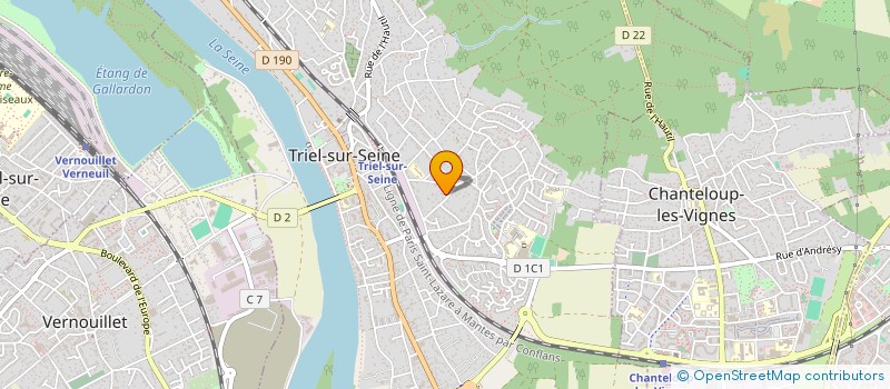 localisation de l'entreprise MADAME BERENGERE MOREL à TRIEL-SUR-SEINE