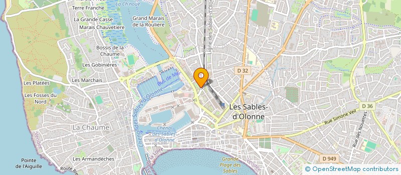 localisation de l'entreprise MADAME BERENGERE NAJAC à LES SABLES-D'OLONNE