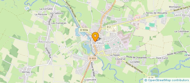 localisation de l'entreprise MADAME BERENGERE OLIVIER  PONT-DE-VAUX