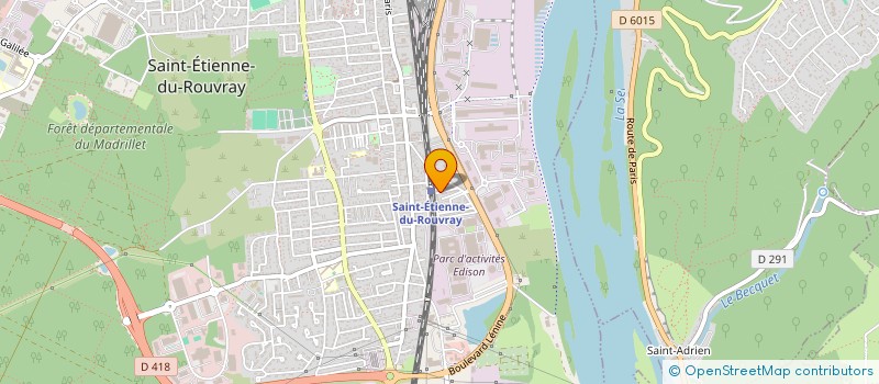 localisation de l'entreprise MADAME BERENGERE PERDEREAU  SAINT-ETIENNE-DU-ROUVRAY