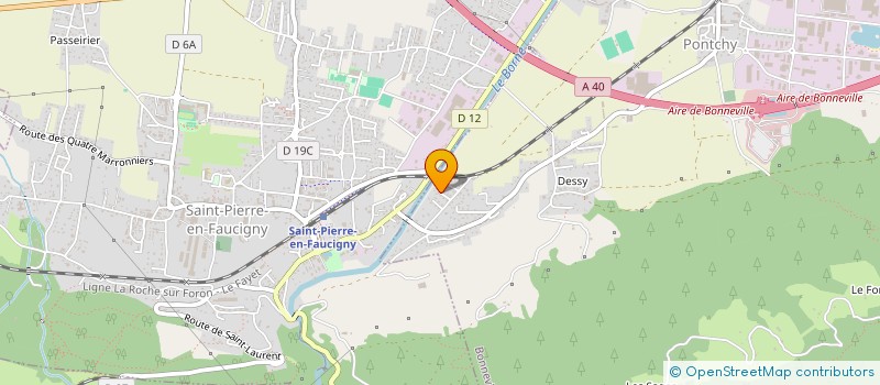 localisation de l'entreprise MADAME BERENGERE PERNIN  BONNEVILLE