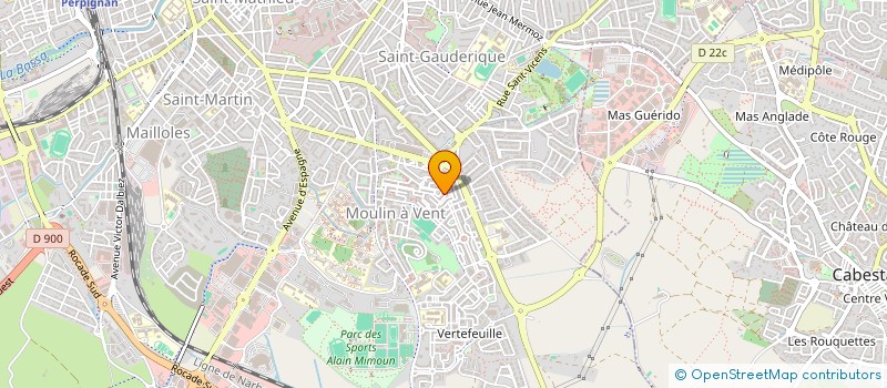 localisation de l'entreprise MADAME BERENGERE POIDEVIN  PERPIGNAN