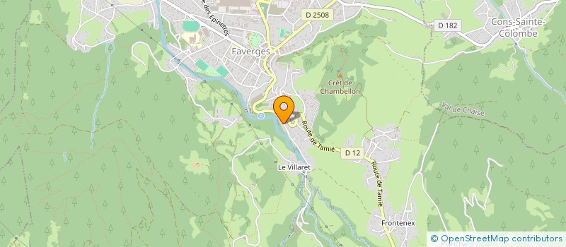 localisation de l'entreprise MADAME BERENGERE POULAILLON à FAVERGES-SEYTHENEX
