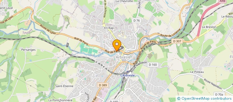 localisation de l'entreprise MADAME BERENGERE ROSE  L'ARBRESLE