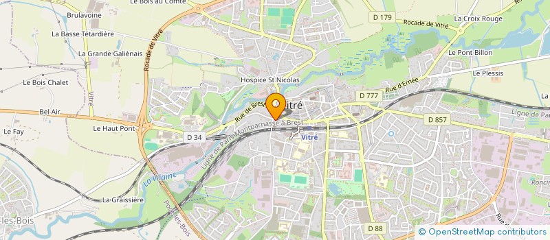 localisation de l'entreprise MADAME BERENGERE SADOWNICZYK  VITRE