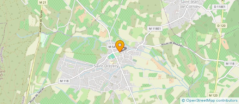 localisation de l'entreprise MADAME BERENGERE SAUMADE  SAINT-DREZERY