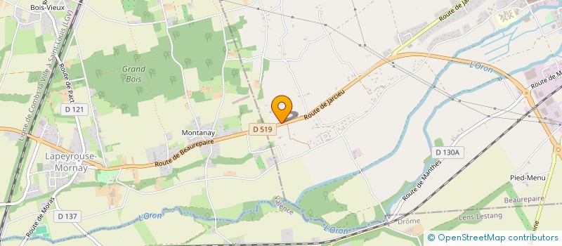 localisation de l'entreprise MADAME BERENGERE THIEVENAZ  BEAUREPAIRE